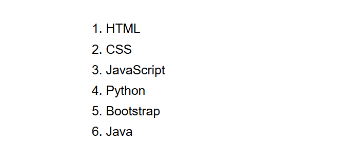 Ordered List Illustration